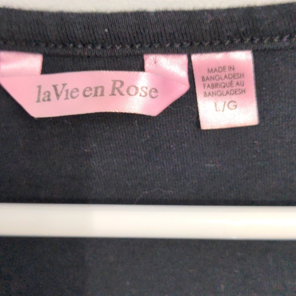 La Vie En Rose Cotton Pajama Size Large - Picture 3 of 4